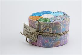 Batik Fabric 9-Piece Bundle - Purple